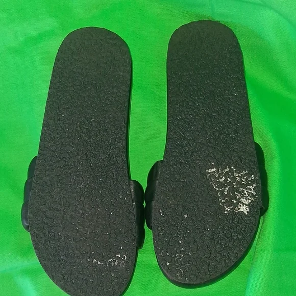 Seychelles Black Padded Dual-Band Slide Sandals - Picture 4 of 6